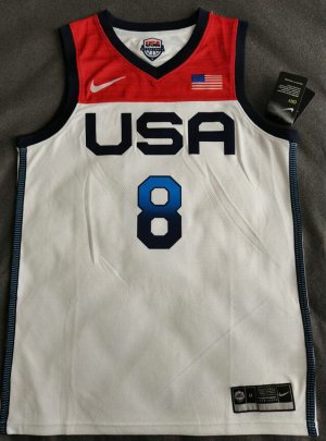 8 Middleton 2020 Olympic USA Team jersey white